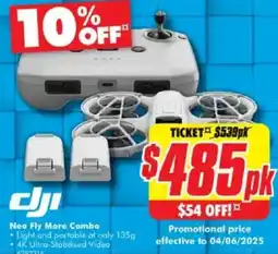 The Good Guys Neo Fly More Combo offer