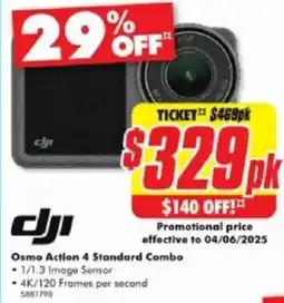 The Good Guys Osmo Action 4 Standard Combo offer