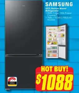 The Good Guys 427L Bottom Mount Refrigerator offer