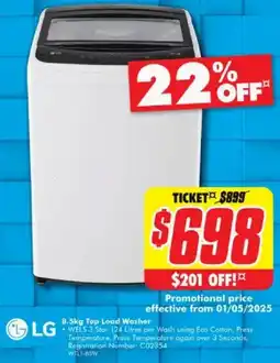 The Good Guys Top Load Washer offer