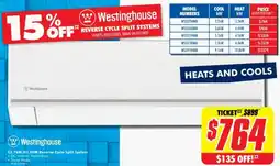 The Good Guys C2.7kW H3.5kW Reverse Cycle Split System offer