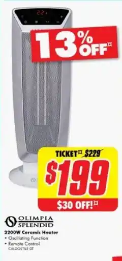 The Good Guys 2200W Ceramic Heater offer