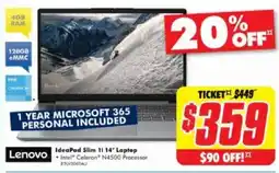 The Good Guys IdeaPad Slim 11 14" Laptop offer