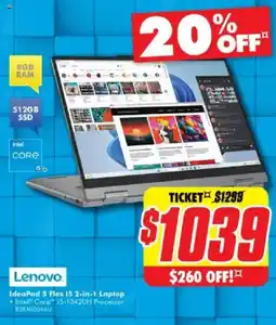 The Good Guys IdeaPad 5 Flex 15 2-in-1 Laptop offer
