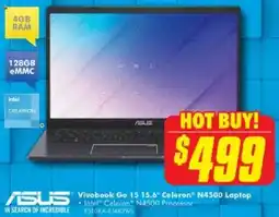 The Good Guys ASUS Vivobook Go 15 15.6" Celeron N4500 Laptop offer