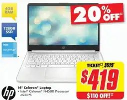 The Good Guys 14" Celeron Laptop offer