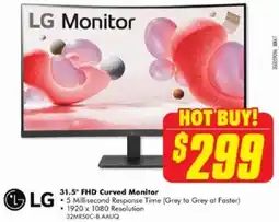 The Good Guys 31.5" FHD Curved Monitor offer