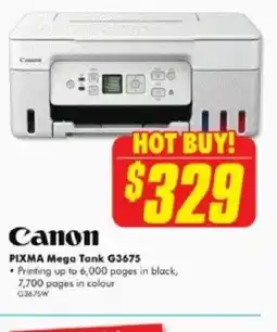 The Good Guys PIXMA Mega Tank G3675 offer