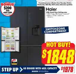 The Good Guys 508L Quad Door Refrigerator offer