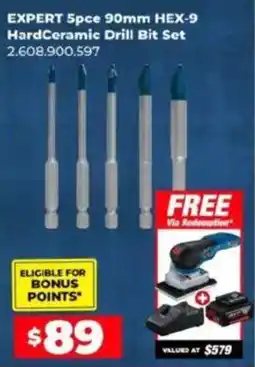 Sydney Tools EXPERT 5pce 90mm HEX-9 HardCeramic Drill Bit Set offer
