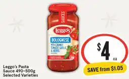 IGA Xpress Leggo's Pasta Sauce offer