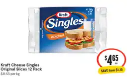 Kraft Cheese Singles Original Slices