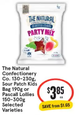 The Natural Confectionery Co. , Sour Patch Kids Bag or Pascall Lollies