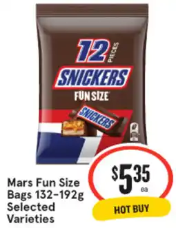 Mars Fun Size Bags