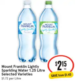 Mount Franklin Lightly Sparkling Water