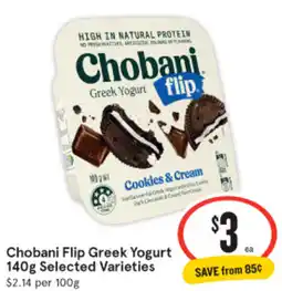 Chobani Flip Greek Yogurt