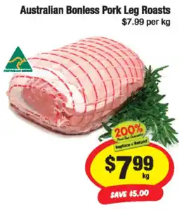 Australian Bonless Pork Leg Roasts