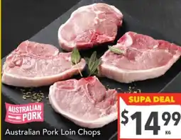 Supa Valu Australian Pork Loin Chops offer