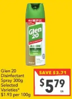 Glen 20 Disinfectant Spray