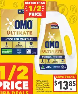 Supa Valu OMO Expert Laundry Liquid , Powder or Capsules offer
