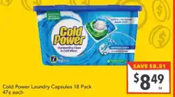 Supa Valu Cold Power Laundry Capsules offer