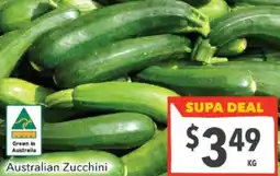 Supa Valu Australian Zucchini offer