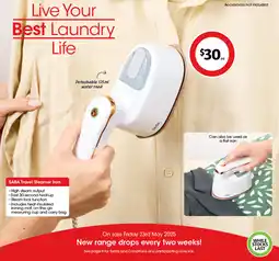 Coles Travel Steamer Iron offer