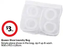 Coles Queen Shoe Laundry Bag offer
