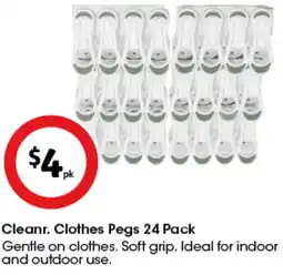 Coles Cleanr. Clothes Pegs offer
