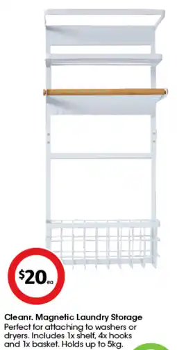 Coles Cleanr. Magnetic Laundry Storage offer