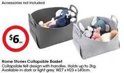 Coles Home Stories Collapsible Basket offer