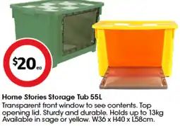 Coles Home Stories Storage Tub offer