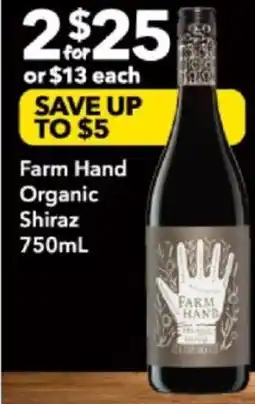 Supa Valu Farm Hand Organic Shiraz offer