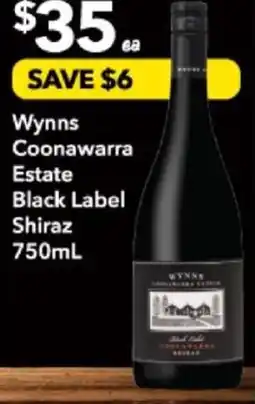 Supa Valu Wynns Coonawarra Estate Black Label Shiraz offer