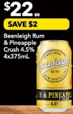 Beenleigh Rum & Pineapple Crush 4.5%