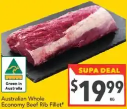 Australian Whole Economy Beef Rib Fillet