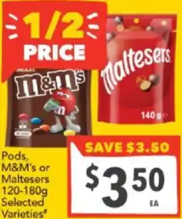 Pods, M&M's or Maltesers