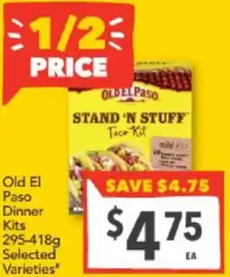 Supa Valu Old El Paso Dinner Kits offer