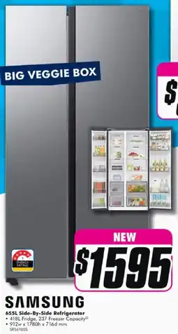 The Good Guys 655L Side-By-Side Refrigerator offer
