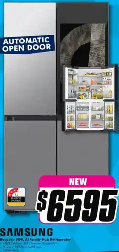 The Good Guys Bespoke 809L Al Family Hub Refrigerator offer