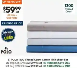 1300 Thread Count Cotton Rich Sheet Set