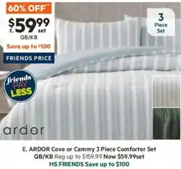 Harris Scarfe Cove or Cammy 3 Piece Comforter Set offer