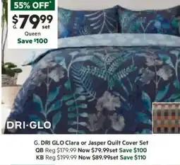 Harris Scarfe Clara or Jasper Quilt Cover Set offer