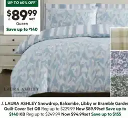 Harris Scarfe Snowdrop, Balcombe, Libby or Bramble Garden Quilt Cover Set offer