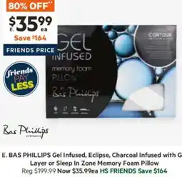 Harris Scarfe Gel Infused, Eclipse, Charcoal Infused with Gel Layer or Sleep In Zone Memory Foam Pillow offer