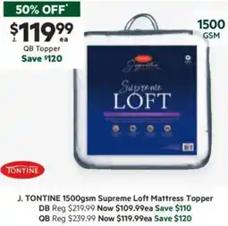 Harris Scarfe Supreme Loft Mattress Topper offer