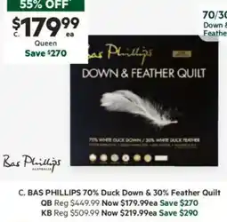 Harris Scarfe 70% Duck Down & 30% Feather Quilt offer
