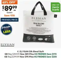 Harris Scarfe Silk Blend Quilt offer