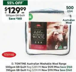 Harris Scarfe Australian Washable Wool offer