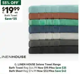 Harris Scarfe Selene Towel Range Bath Towel offer